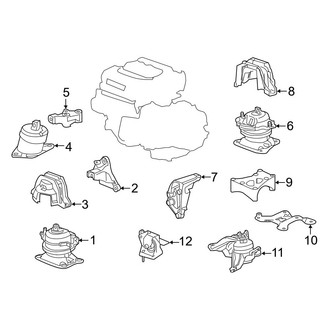 Acura OE - Engine / Transaxle - Engine & Transmission Mounting (3.5L)