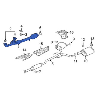 Acura OE - Rear Catalytic Converter