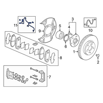 Acura OE - Front Left ABS Wheel Speed Sensor