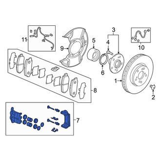 Acura OE - Front Left Disc Brake Caliper