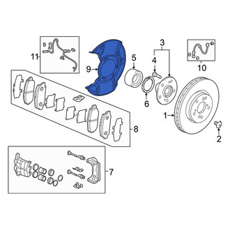 Acura OE - Front Brake Dust Shield
