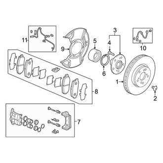 Acura OE - Front Suspension - Brake Components