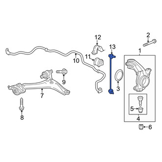 Acura OE - Front Right Suspension Stabilizer Bar Link