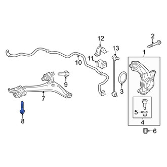 Acura OE - Front Suspension Control Arm Bolt