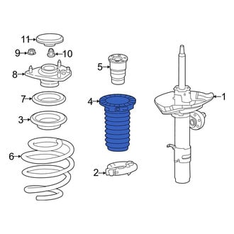 Acura OE - Front Left Suspension Strut Bellows