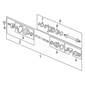 Acura OE - Front Suspension - Drive Axles (2.4L)