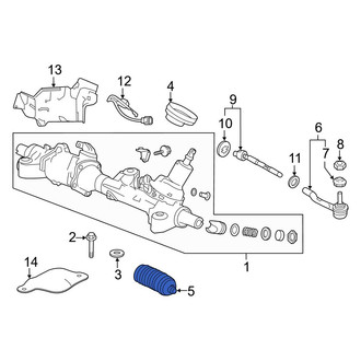 Acura OE - Rack and Pinion Bellows