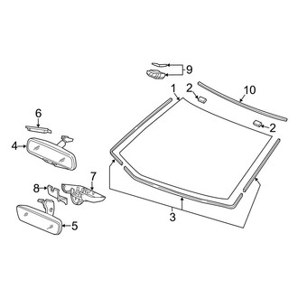Acura OE - Windshield - Reveal Moldings