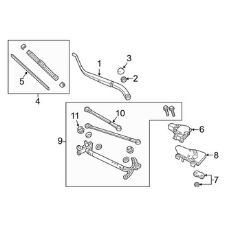Acura OE - Windshield - Wiper & Washer Components (Wiper Components)