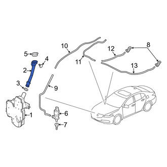 Acura OE - Front Washer Fluid Reservoir Filler Pipe