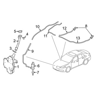 Acura OE - Windshield - Wiper & Washer Components (Washer Components)