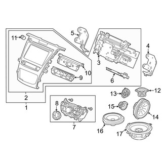 Acura OE - Instrument Panel - Sound System (With Navigation System)