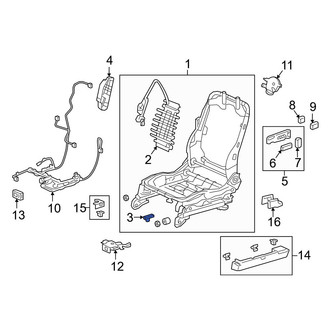 Acura OE - Front Left Seat Track Position Sensor