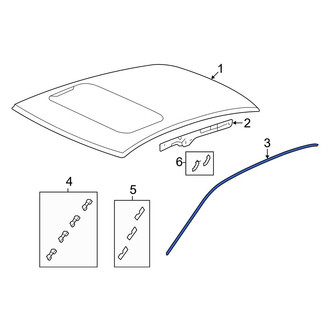 Acura OE - Right Roof Drip Molding