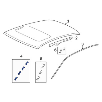 Acura OE - Front Roof Drip Molding Clip