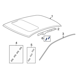 Acura OE - Rear Roof Drip Molding Clip