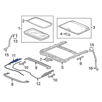 Acura OE - Right Sunroof Cable