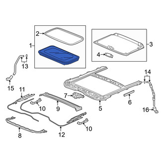 Acura OE - Sunroof Glass