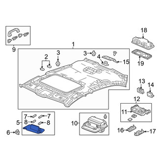Acura OE - Left Sun Visor