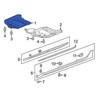 Acura OE - Right Floor Pan Splash Shield