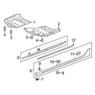 Acura OE - Upper Bumper Cover Retainer