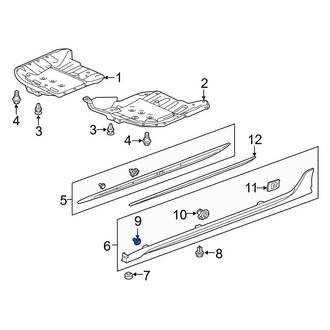 Acura OE - Rocker Panel Molding Clip