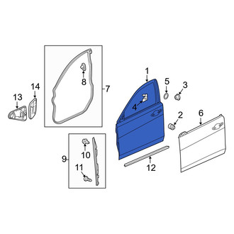 Acura OE - Front Left Door Shell