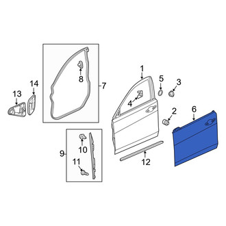 Acura OE - Front Left Outer Door Outer Panel