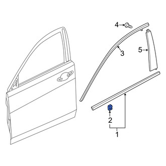 Acura OE - Door Belt Molding Clip