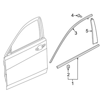 Acura OE - Front Door - Exterior Trim
