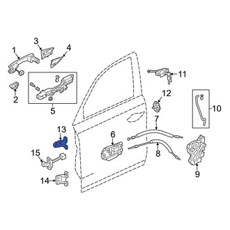 Acura OE - Front Left Upper Door Hinge
