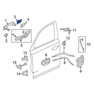 Acura OE - Rear Left Outer Exterior Door Handle Cover