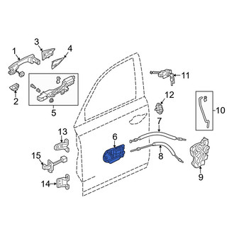 Acura OE - Front Left Inner Interior Door Handle