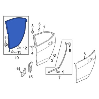 Acura OE - Rear Right Outer Door Seal
