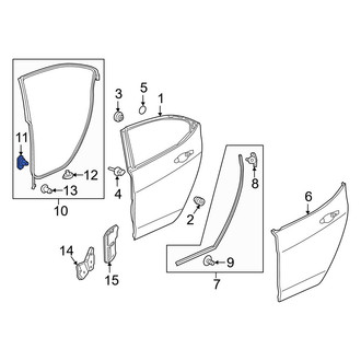 Acura OE - Door Seal Clip