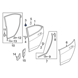Acura OE - Door Shell Grommet