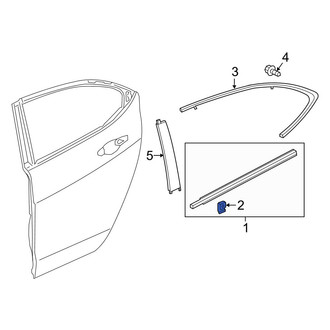 Acura OE - Door Belt Molding Clip