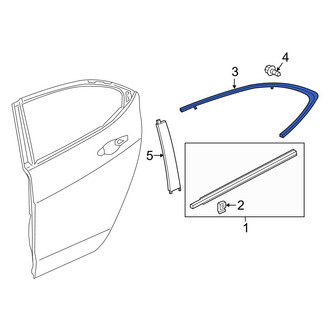 Acura OE - Rear Left Door Reveal Molding