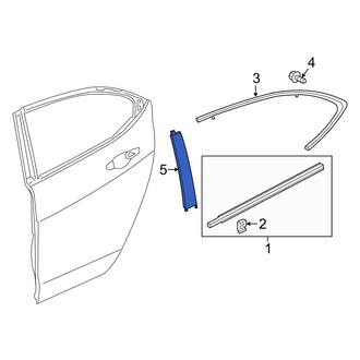 Acura OE - Rear Right Door Applique