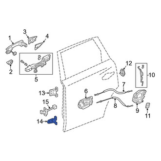 Acura OE - Front Right Lower Door Hinge