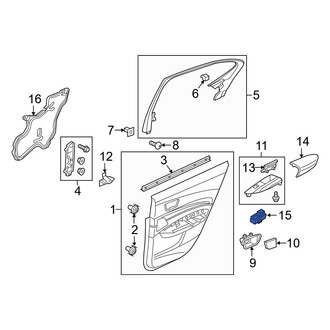 Acura OE - Rear Left Door Window Switch