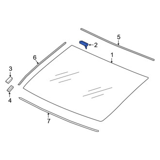 Acura OE - Back Glass Clip