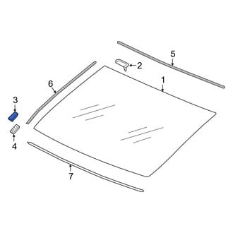 Acura OE - Outer Quarter Panel Glass Clip