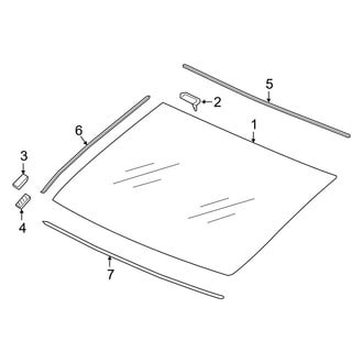 Acura OE - Back Glass - Glass