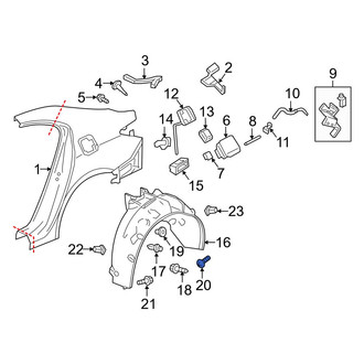 Acura OE - Fender Liner Screw