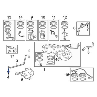 Acura OE - Fuel Tank Strap Bolt