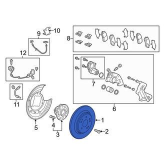Acura OE - Rear Disc Brake Rotor