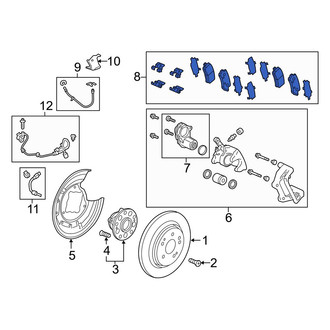 Acura OE - Rear Disc Brake Pad Set
