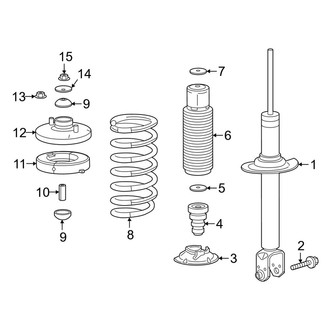 Acura OE - Rear Suspension - Struts & Components (FWD)