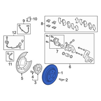 Acura OE - Rear Disc Brake Rotor